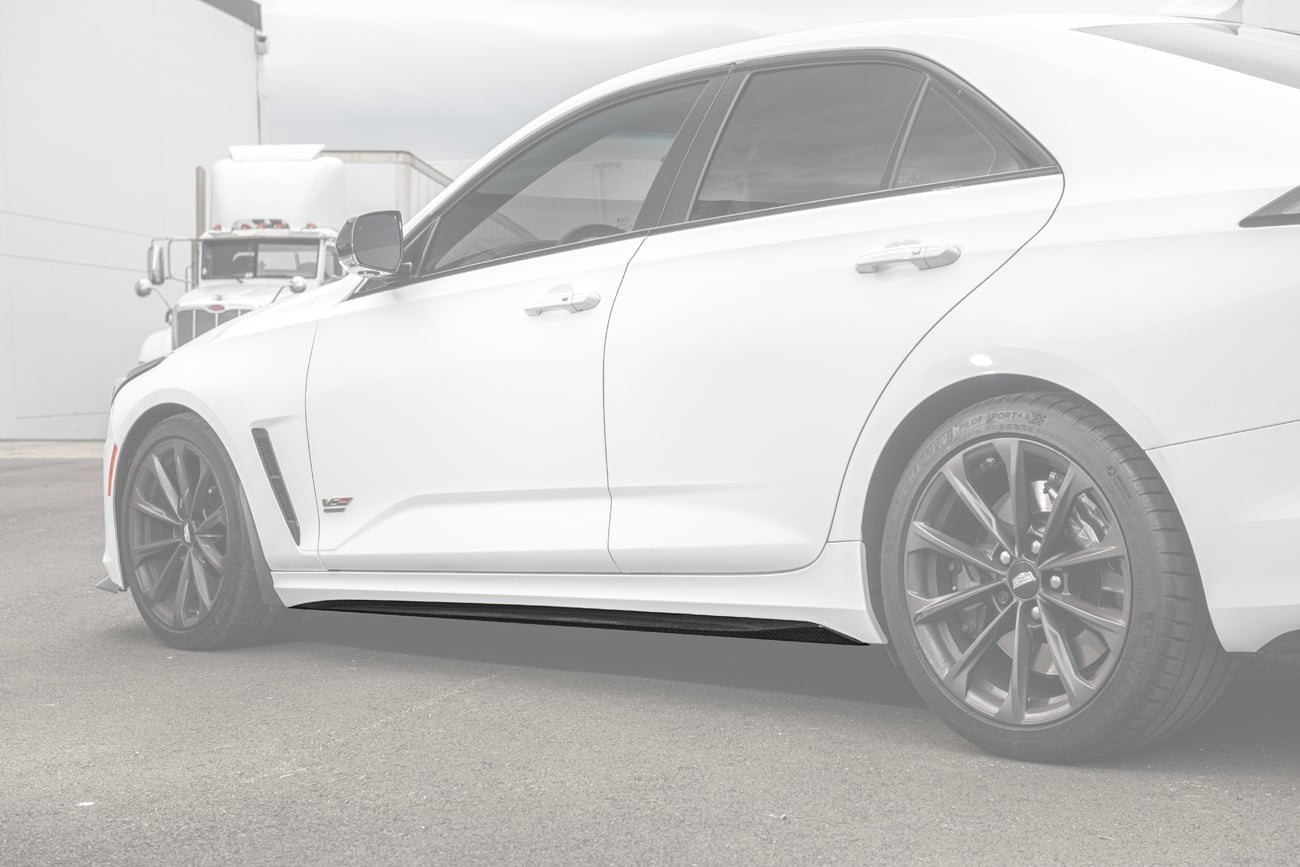 2020+ Cadillac CT4 / CT4-V / CT4-V Blackwing | Carbon Fiber Side Skirts Rocker Panels Ground Effects
